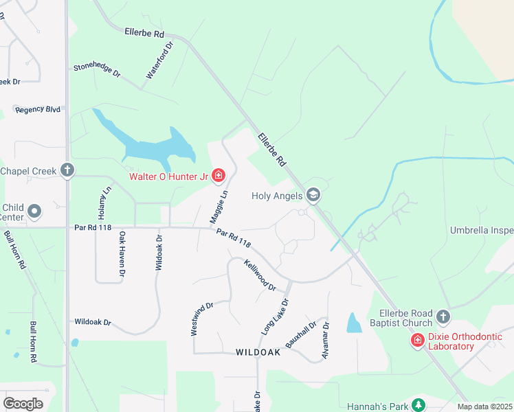 map of restaurants, bars, coffee shops, grocery stores, and more near 10430 Ellerbe Rd in Shreveport
