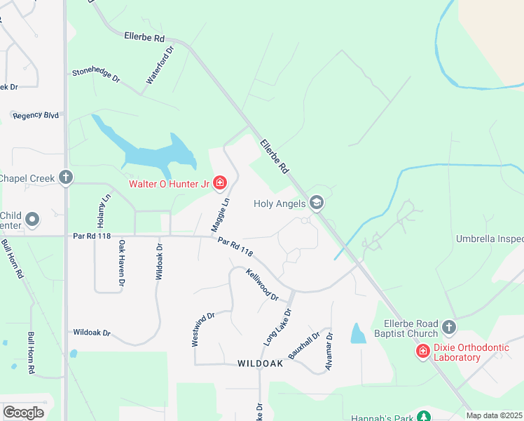 map of restaurants, bars, coffee shops, grocery stores, and more near 10430 Ellerbe Road in Shreveport