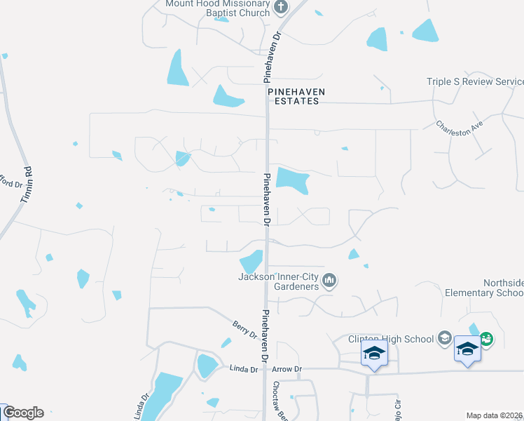 map of restaurants, bars, coffee shops, grocery stores, and more near 101 Bentwood Drive in Clinton