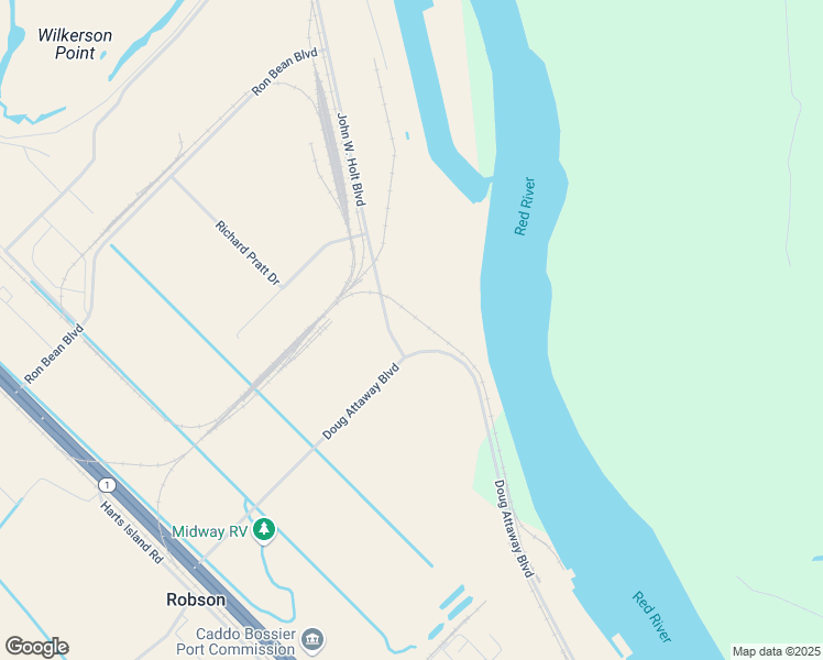 map of restaurants, bars, coffee shops, grocery stores, and more near 6000 Doug Attaway Boulevard in Shreveport