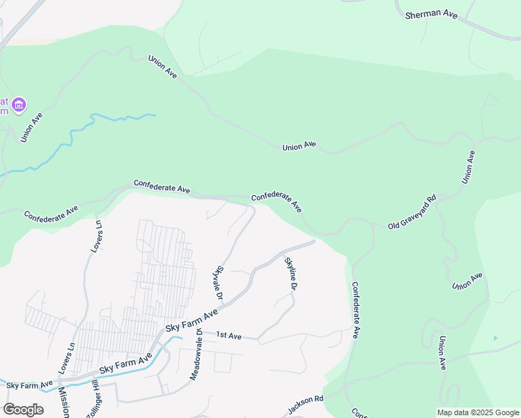 map of restaurants, bars, coffee shops, grocery stores, and more near 249 Skyvale Drive in Vicksburg
