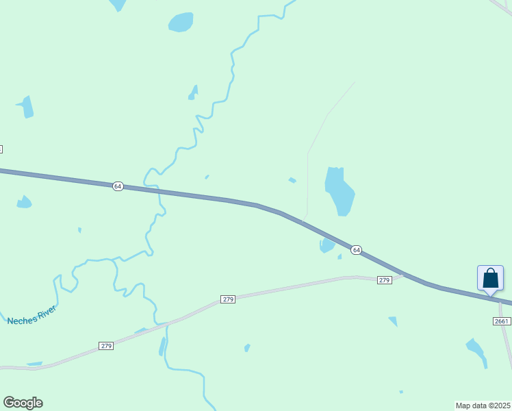 map of restaurants, bars, coffee shops, grocery stores, and more near 16770 State Highway 64 in Tyler