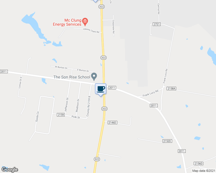 map of restaurants, bars, coffee shops, grocery stores, and more near 8645 Farm to Market 2011 in Longview