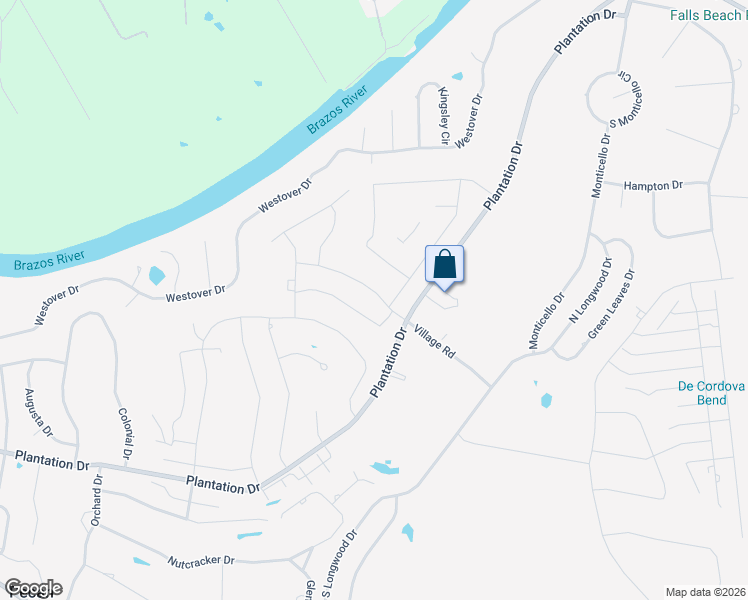 map of restaurants, bars, coffee shops, grocery stores, and more near 9205 Plantation Drive in Granbury