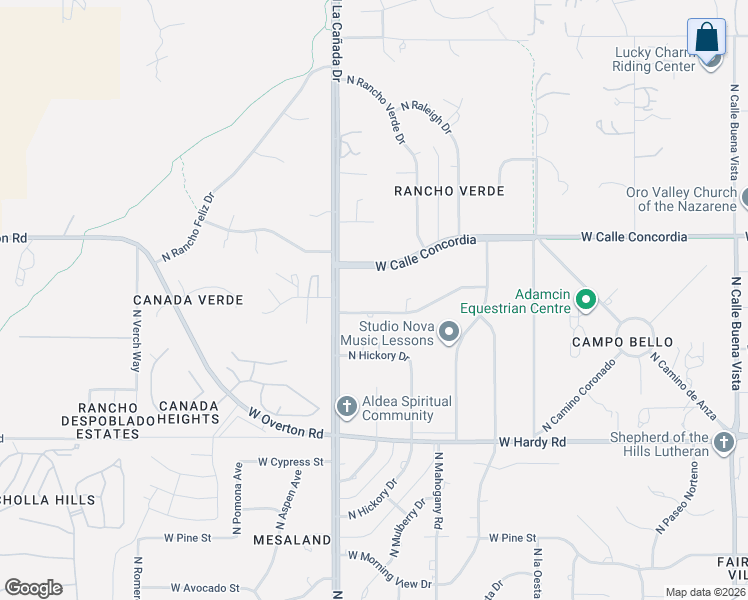 map of restaurants, bars, coffee shops, grocery stores, and more near 1320 West Newton Drive in Tucson