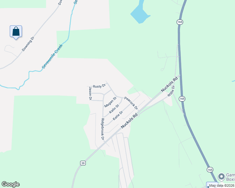 map of restaurants, bars, coffee shops, grocery stores, and more near 20-24 Peacock Drive in Phenix City