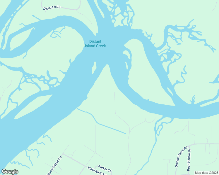 map of restaurants, bars, coffee shops, grocery stores, and more near 135 Bridgewood Road in Saint Helena Island