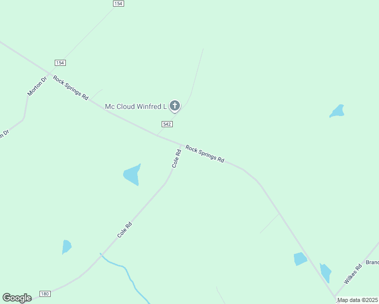 map of restaurants, bars, coffee shops, grocery stores, and more near 2537 Rock Springs Road in Glenwood