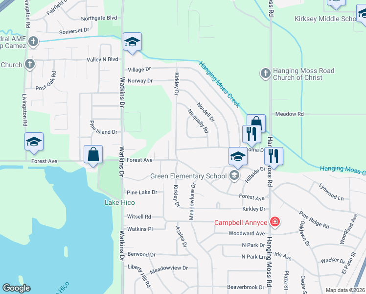 map of restaurants, bars, coffee shops, grocery stores, and more near 750 Nakoma Drive in Jackson