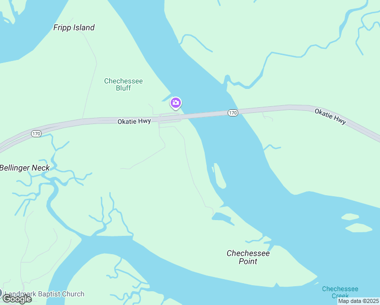 map of restaurants, bars, coffee shops, grocery stores, and more near 35 Echotango Road in Okatie