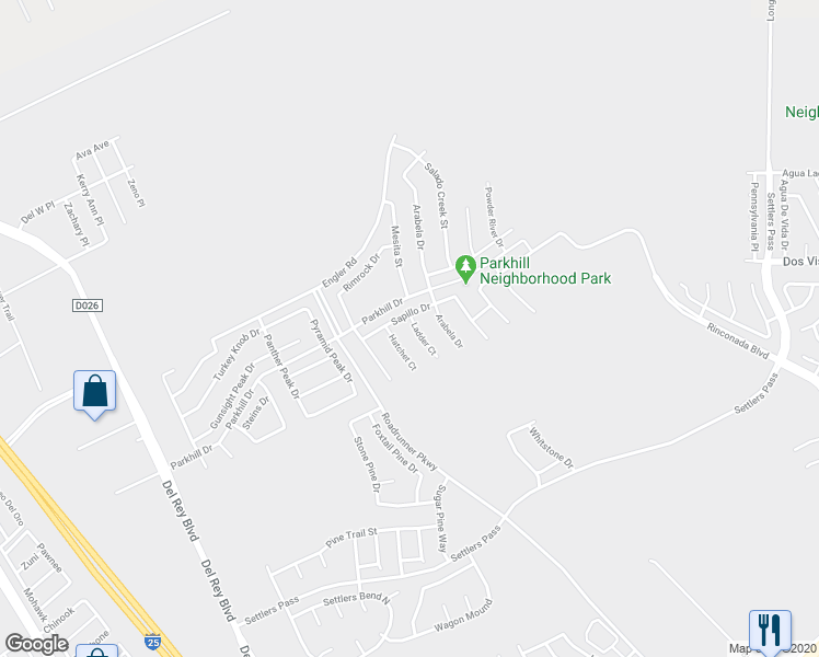 map of restaurants, bars, coffee shops, grocery stores, and more near 4601 Ladder Court in Las Cruces