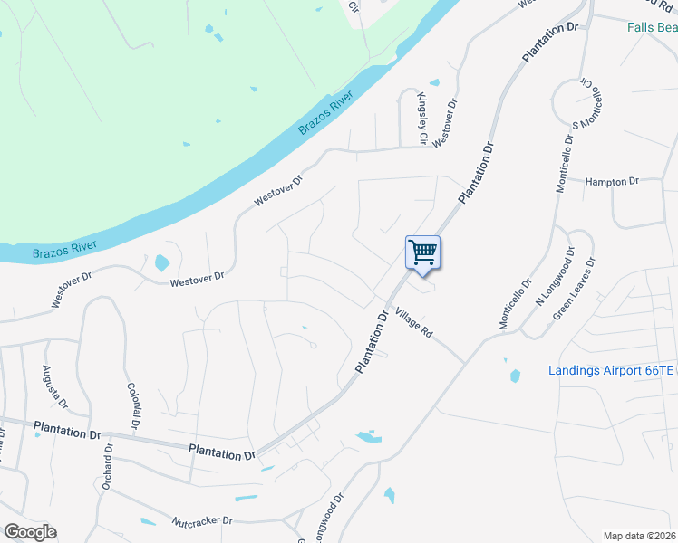 map of restaurants, bars, coffee shops, grocery stores, and more near 9205 Plantation Drive in Granbury
