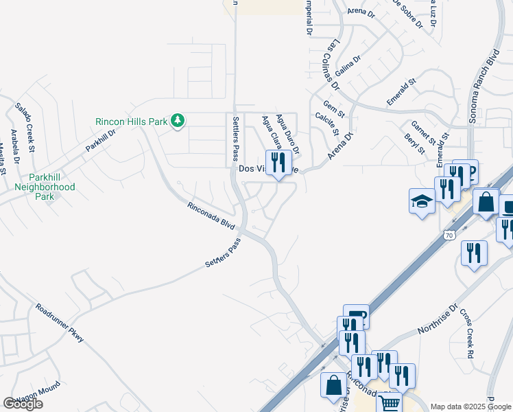 map of restaurants, bars, coffee shops, grocery stores, and more near 3713 Piedras Negras Drive in Las Cruces