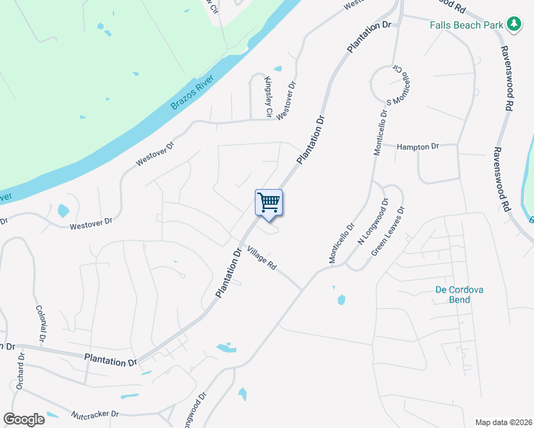 map of restaurants, bars, coffee shops, grocery stores, and more near 9235 Plantation Drive in Granbury