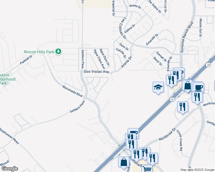 map of restaurants, bars, coffee shops, grocery stores, and more near 3668 Ascencion Circle in Las Cruces