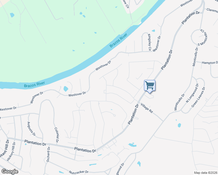 map of restaurants, bars, coffee shops, grocery stores, and more near 6801 Westover Drive in Granbury