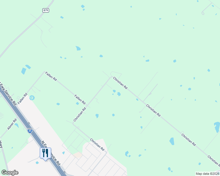 map of restaurants, bars, coffee shops, grocery stores, and more near 1808 Christian Rd in Ennis