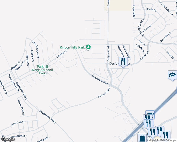 map of restaurants, bars, coffee shops, grocery stores, and more near 3197 Rio Arriza Loop in Las Cruces