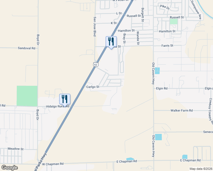 map of restaurants, bars, coffee shops, grocery stores, and more near 224 Carlgo Street in Carlsbad