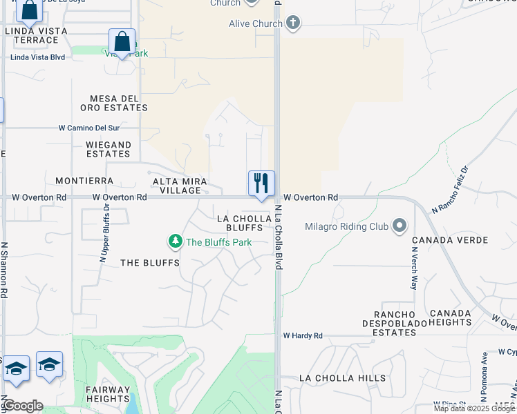 map of restaurants, bars, coffee shops, grocery stores, and more near 2120 West Sunset Surprise Court in Tucson