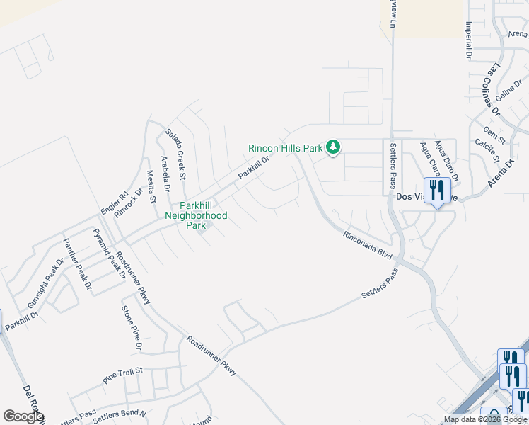 map of restaurants, bars, coffee shops, grocery stores, and more near 1395 Bison Spring Dr in Las Cruces
