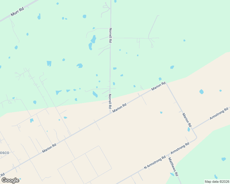 map of restaurants, bars, coffee shops, grocery stores, and more near 10240 Norrell Road in Venus