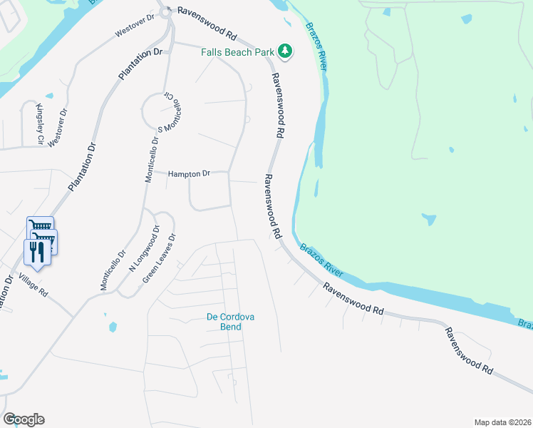 map of restaurants, bars, coffee shops, grocery stores, and more near 7709 Ravenswood Road in Granbury