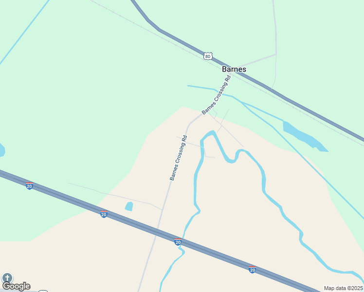 map of restaurants, bars, coffee shops, grocery stores, and more near Barnes Road in Tallulah