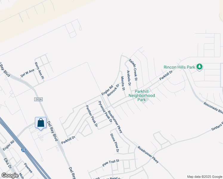 map of restaurants, bars, coffee shops, grocery stores, and more near 4682 Rimrock Drive in Las Cruces