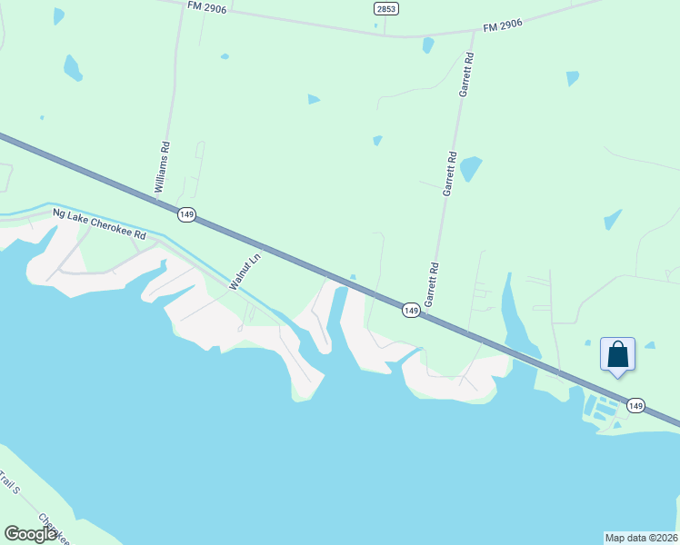 map of restaurants, bars, coffee shops, grocery stores, and more near 12477 Texas 149 in Longview