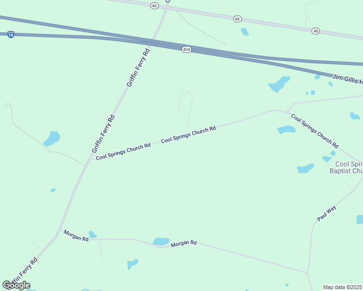 map of restaurants, bars, coffee shops, grocery stores, and more near 2494 Cool Springs Church Road in Metter