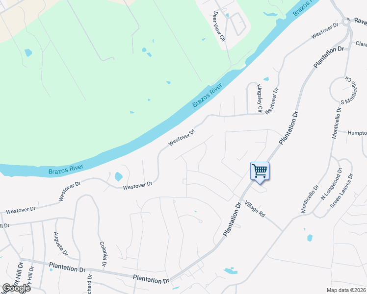 map of restaurants, bars, coffee shops, grocery stores, and more near 6721 Westover Drive in Granbury