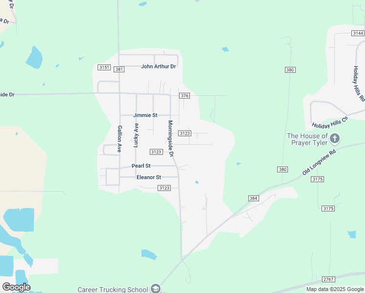map of restaurants, bars, coffee shops, grocery stores, and more near 8540 Cedarvale Drive in Tyler
