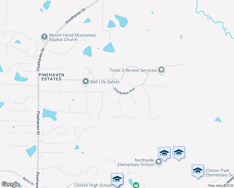 map of restaurants, bars, coffee shops, grocery stores, and more near 8 Charleston Ave in Clinton