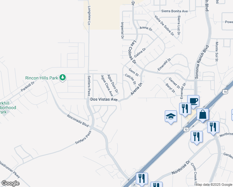 map of restaurants, bars, coffee shops, grocery stores, and more near 3917 Agua Duro Drive in Las Cruces