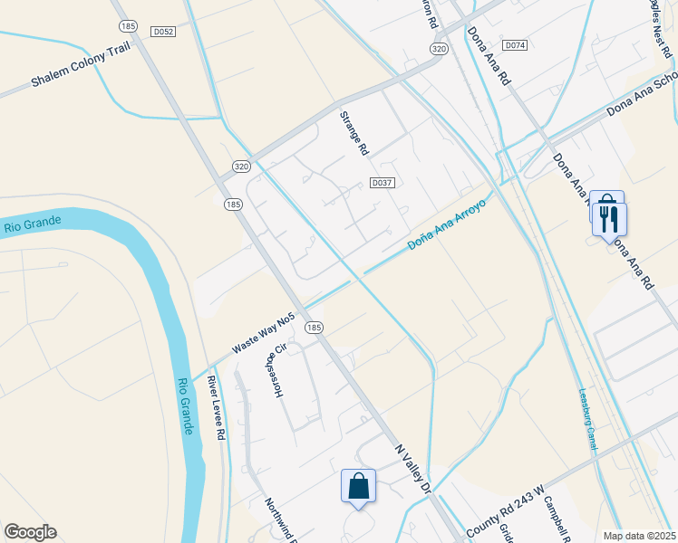 map of restaurants, bars, coffee shops, grocery stores, and more near 5521 Redfox Rd in Las Cruces