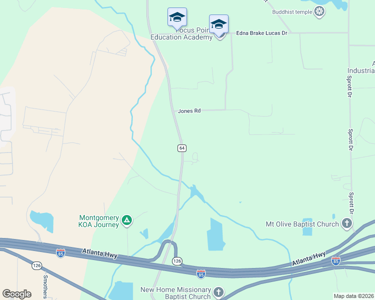 map of restaurants, bars, coffee shops, grocery stores, and more near 13097 Wares Ferry Road in Montgomery