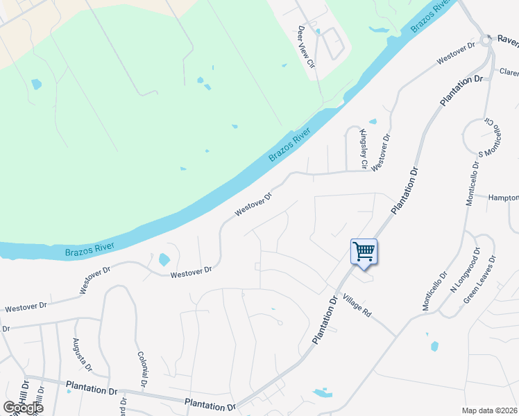 map of restaurants, bars, coffee shops, grocery stores, and more near 6801 Westover Drive in Granbury