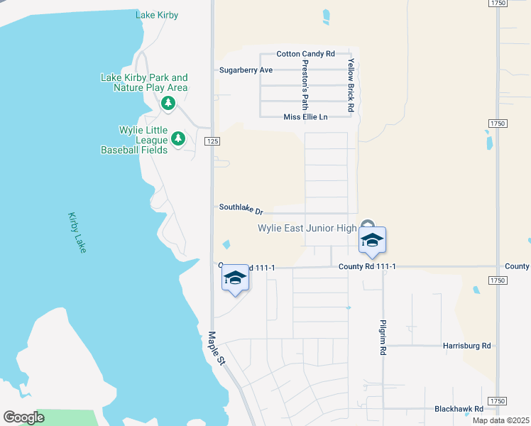 map of restaurants, bars, coffee shops, grocery stores, and more near Southlake Drive in Abilene