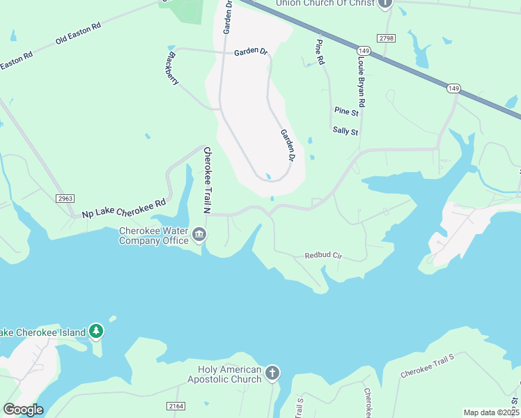 map of restaurants, bars, coffee shops, grocery stores, and more near Cherokee Trail North in Longview