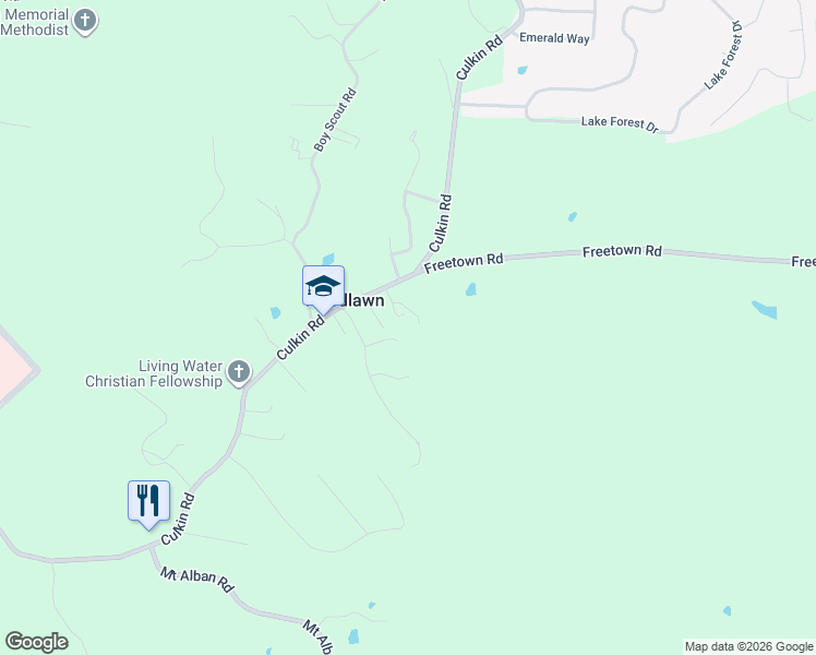 map of restaurants, bars, coffee shops, grocery stores, and more near 2520 Culkin Road in Vicksburg