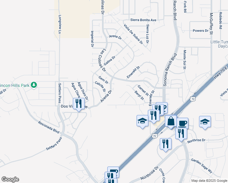 map of restaurants, bars, coffee shops, grocery stores, and more near 4954 Nicely Court in Las Cruces