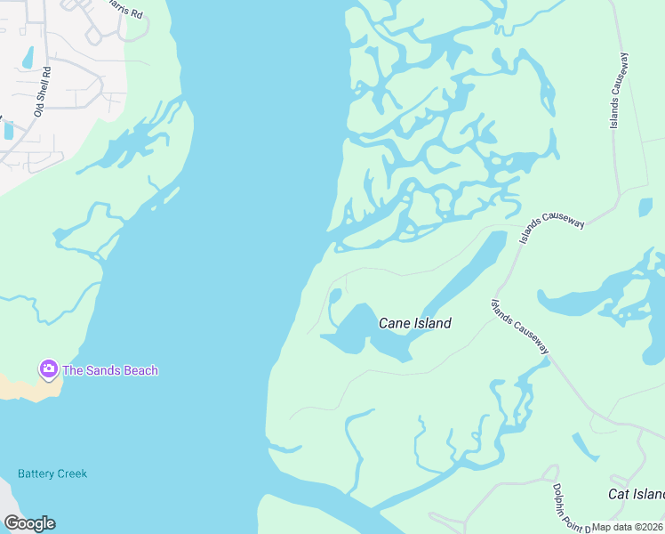 map of restaurants, bars, coffee shops, grocery stores, and more near 82 Bay Drive in Beaufort