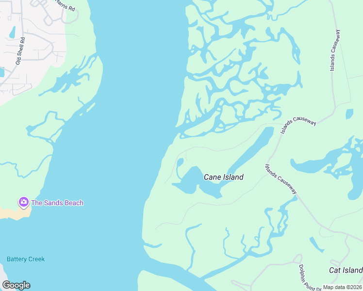 map of restaurants, bars, coffee shops, grocery stores, and more near 82 Bay Drive in Beaufort