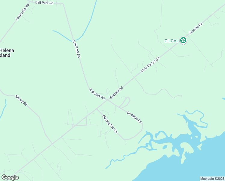 map of restaurants, bars, coffee shops, grocery stores, and more near 692 Seaside Road in Saint Helena Island