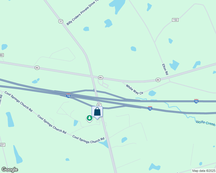 map of restaurants, bars, coffee shops, grocery stores, and more near Georgia 46 in Metter