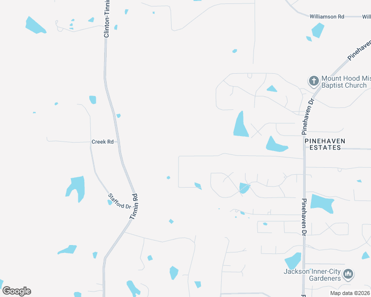 map of restaurants, bars, coffee shops, grocery stores, and more near 114 Pinehaven Pl in Clinton