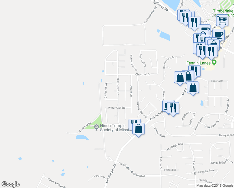 map of restaurants, bars, coffee shops, grocery stores, and more near 211 Chinkapen Drive in Brandon