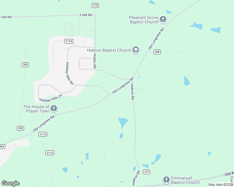 map of restaurants, bars, coffee shops, grocery stores, and more near 10910 County Road 384 in Tyler