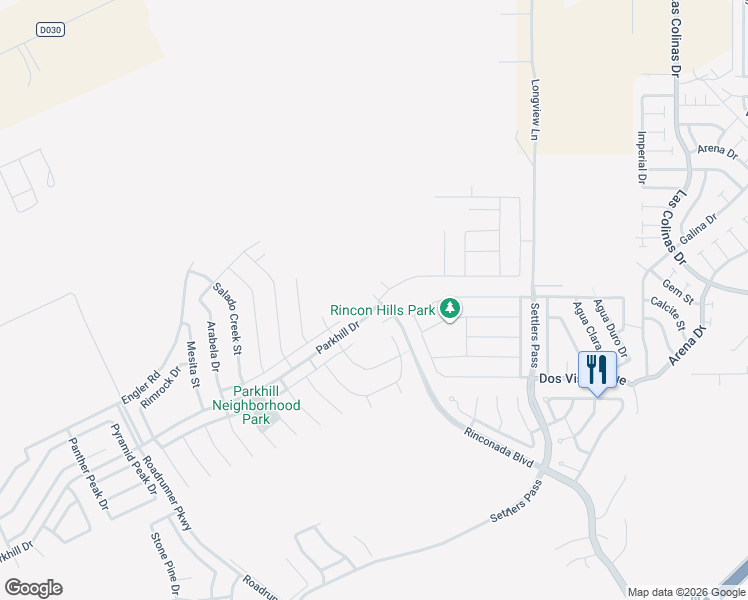 map of restaurants, bars, coffee shops, grocery stores, and more near 1897 Parkhill Drive in Las Cruces